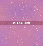 双子男放弃一段感情，双子男没放下你的表现