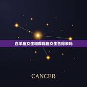 白羊座女生和摩羯座女生合得来吗，摩羯座女和白羊座女