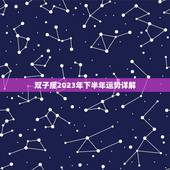双子座2023年下半年运势详解，唐立淇2023星座大