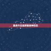 属虎今日运势查询神巴巴，属虎今日运势