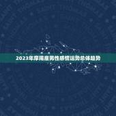 摩羯座感情运势男(2023年感情运势大介绍)