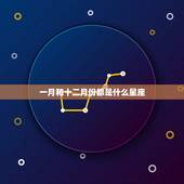 一月和十二月份都是什么星座，一月份是什么星座