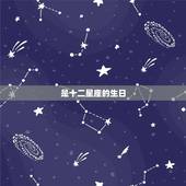 是十二星座的生日，十二星座谁是老大