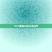 1975属兔46岁以后运气，75年生属兔逢哪年运势会好