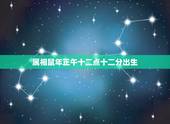 属相鼠年正午十二点十二分出生，女鼠84年农历4月12中午一点出生五行属