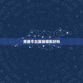 男属牛女属猪婚配好吗，男属牛与女属猪合不合婚