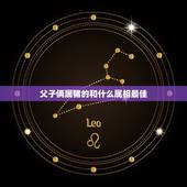 父子俩属猪的和什么属相最佳，属猪的和什么属相最配？