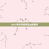 2023年天秤座男生运势属鸡，2023年天秤座全年运势