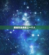 属猪双鱼男爱上一个人，属猪双鱼男的老婆会是谁