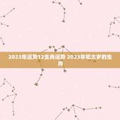 2023年运势12生肖运势 2023年犯太岁的生肖