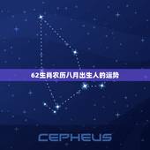 62生肖农历八月出生人的运势