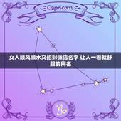 女人顺风顺水又招财微信名字 让人一看就舒服的网名