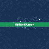 男孩阳刚硬气的名字，2013年硬一点的男孩名字