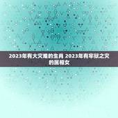 2023年有大灾难的生肖 2023年有牢狱之灾的属相女