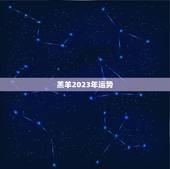 羔羊2023年运势