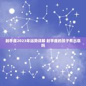 射手座2023年运势详解 射手座的孩子有出息吗