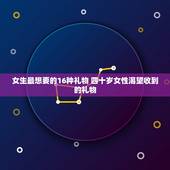 女生最想要的16种礼物 四十岁女性渴望收到的礼物