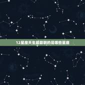 12星座天生最聪明的是哪些星座，12星座天生长着什么脸