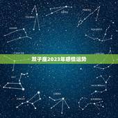 双子座2023年感情运势，双子座2023爱情运势