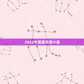 2023牛宝宝女孩小名，2023年牛宝宝乳名
