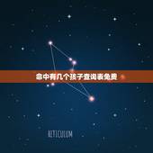 命中有几个孩子查询表免费 怎么算命中有几个孩子