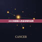 2023年属猪人的全年每月运势，2023年属猪人的全年每月运势详解