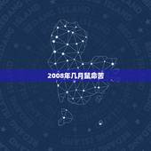 2008年几月鼠命苦，2008年农历4月13日属鼠的什么星座？