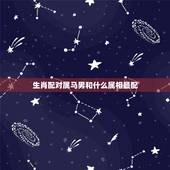 生肖配对属马男和什么属相最配，属马的和什么属相最配