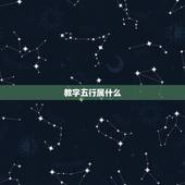 教字五行属什么，毓字的五行属什么 有的人说是