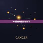 12星座谁最聪明排行，12星座可爱排行榜