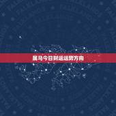 属马今日财运运势方向，属马今日财运运势方向如何