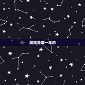 属蛇是哪一年的，属蛇的是哪年出生的？