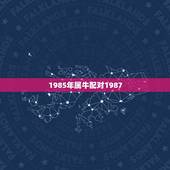 1985年属牛配对1987，女属牛1985年的，和男属兔1987年的合