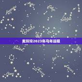 麦玲玲2023年马年运程，麦玲玲2023年生肖马运势测算