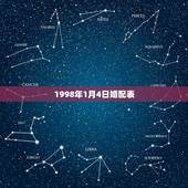 1998年1月4日婚配表，男新历1989年1月4日，女1993年1月1
