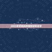 2023年女孩叫的独特好听名字，2023年女孩叫的独特好听的名字有什么
