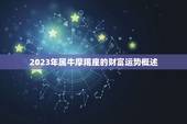 2023年属牛摩羯座(未来三年的财富运势分析)