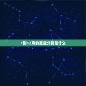 1到12月的星座分别是什么，十二星座各是什么王