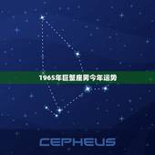 1965年巨蟹座男今年运势