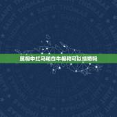 属相中红马和白牛相和可以结婚吗，属兔男和属蛇女的婚姻相配吗？