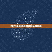2023年最漂亮的微信头像唯美，微信头像有哪些好看的图片