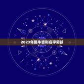 2023年属牛吉利名字男孩，属牛男孩最吉利的名字