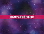 属羊的今年财运怎么样2023，属羊的今年财运怎么样