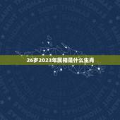 26岁2023年属相是什么生肖，26岁属相婚配