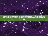 海中金命84年的命数 84年属鼠二次婚姻在几岁