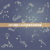 2001属蛇人2023年每月运势运程