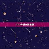 2023年龄对照表图