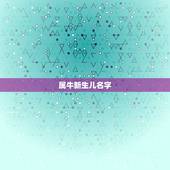 属牛新生儿名字，属牛女孩起名字大全