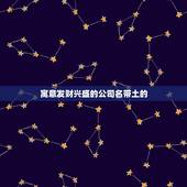 寓意发财兴盛的公司名带土的，聚财三个字公司名字