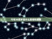 今年30周岁是什么属相和星座，我属兔，今年30岁，请问是什么星座
